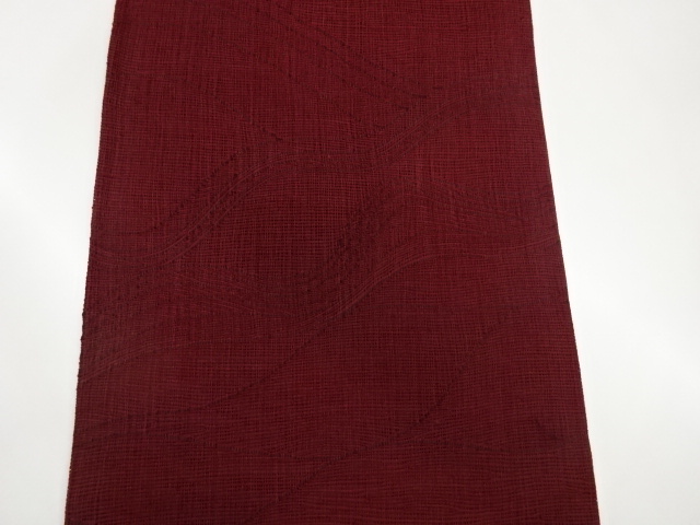 JAPANESE FUKURO OBI FOR SUMMER / WOVEN ABSTRACT WAVE